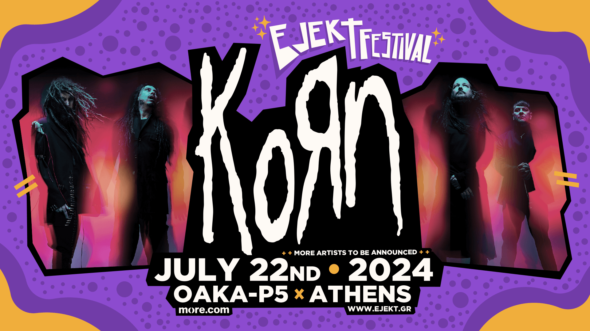 Οι Korn είναι οι headliners του EJEKT Festival 2024! – EJEKT Festival